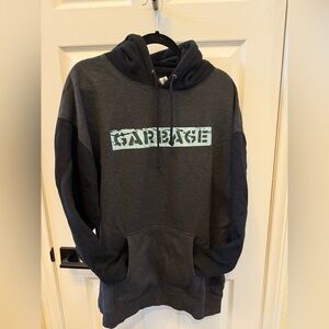 Garbage Black and Gray Hoodie